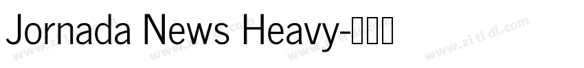 Jornada News Heavy字体转换